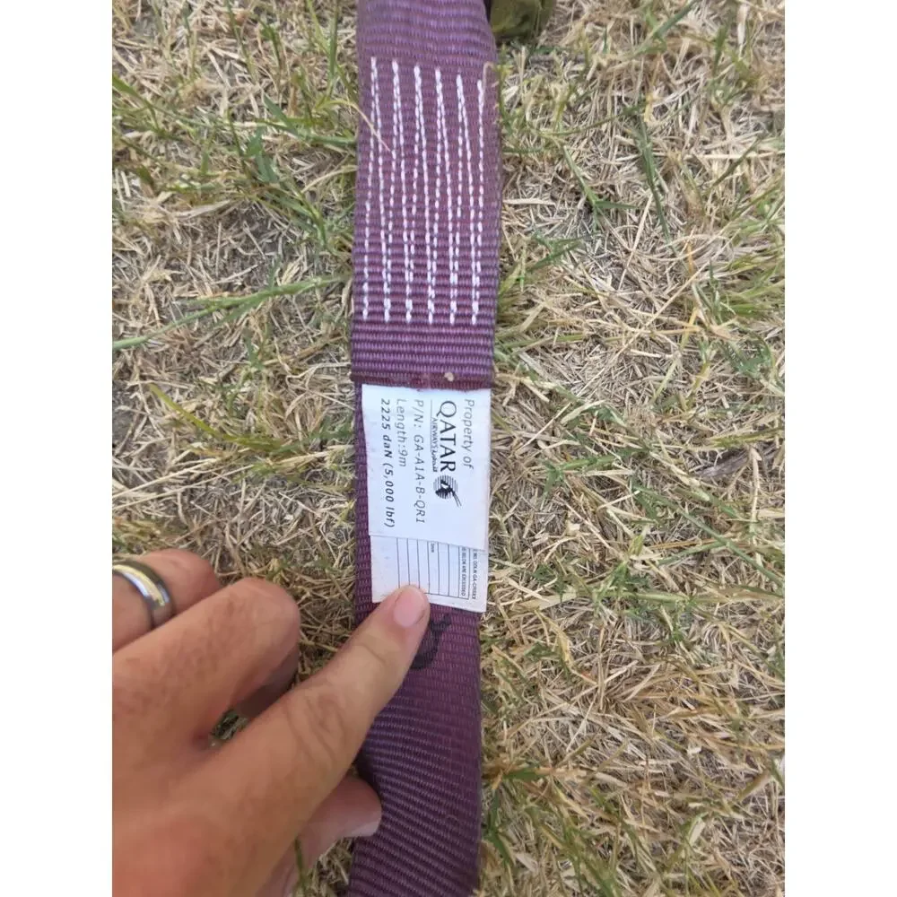 Aviation Aircraft Cargo Restraint Tie Down Strap ETSO-C172 Purple OCB Buckle...